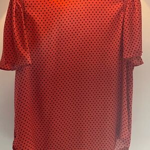 Red Polka Dot Women's Top